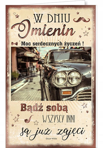 

Kartka imieninowa dla taty brata wujka dziadka IM7