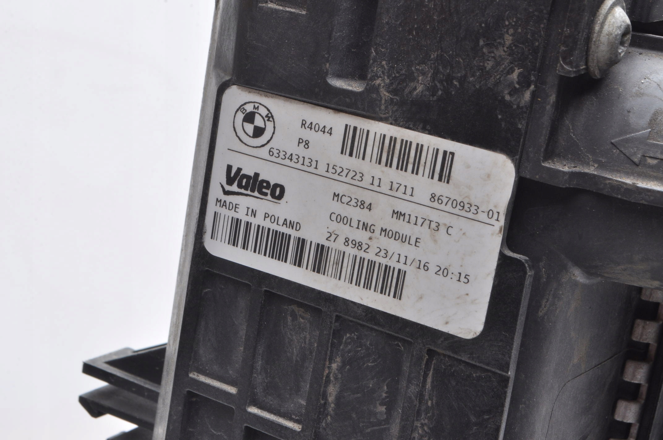 BMW 3 F30 CHŁODNICE KOMPLET 8670933 8641947 152723 7618809 8678027 6804722 Typ samochodu Samochody osobowe