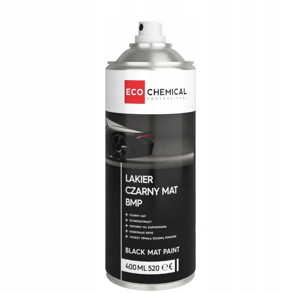 

Farba Lakier Czarny Mat Akryl Ecochemical