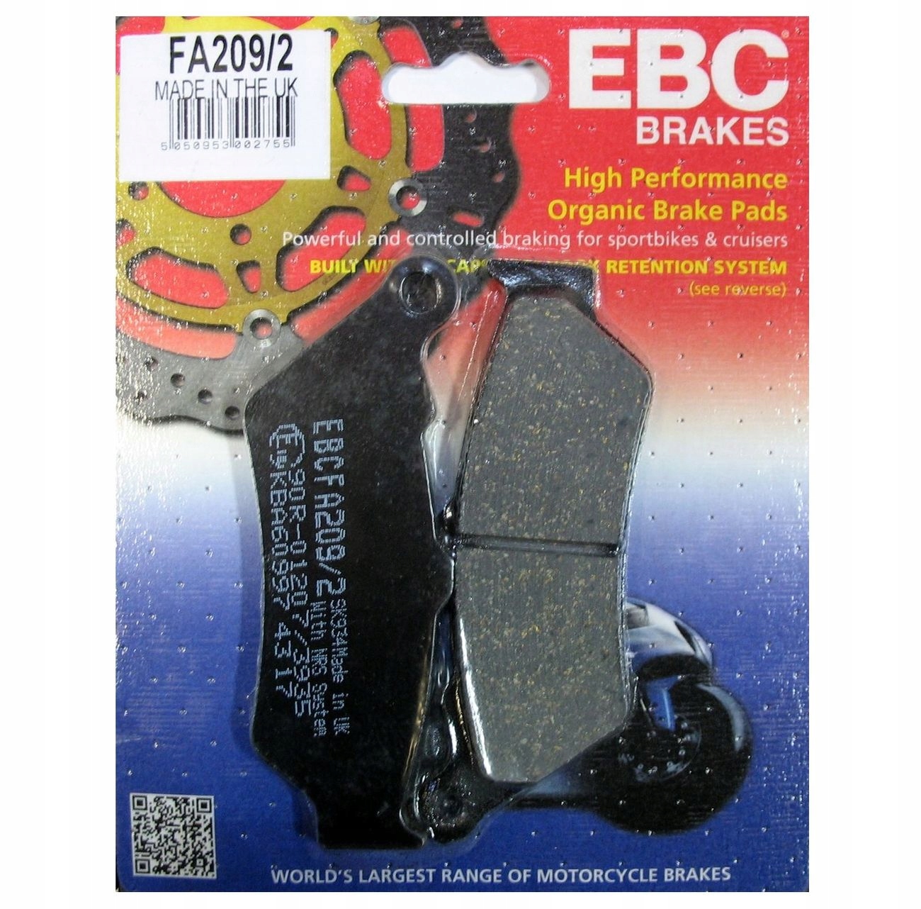 Klocki Hamulcowe Ebc FA209/2 Aprilia Etv Pegaso Ktm Moto Guzzi Triumph