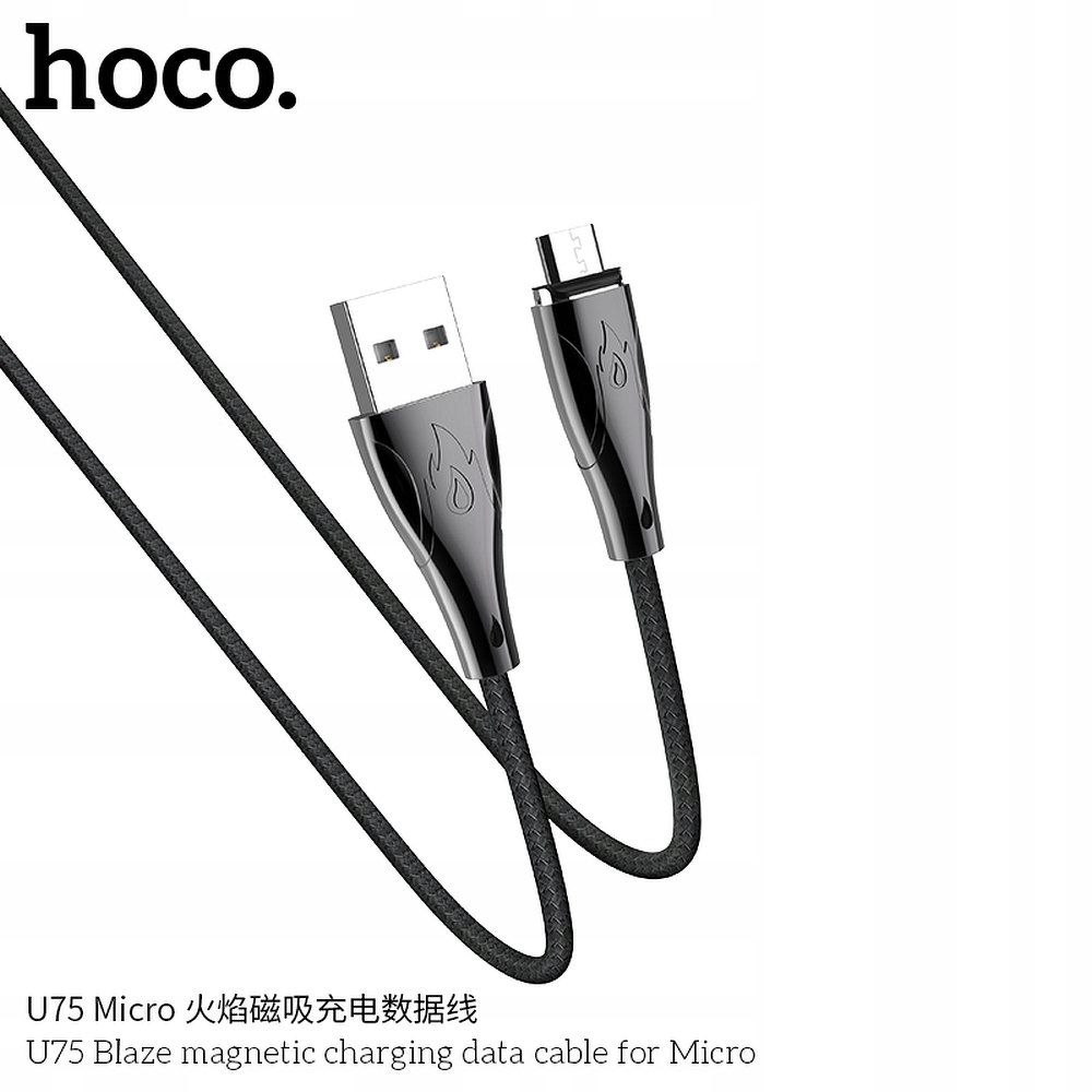 

Kabel Hoco U75 Usb - micro Usb 1,2 m czarny
