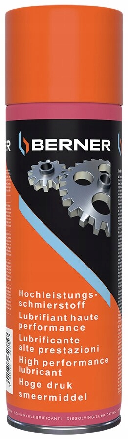 Berner Syntetyczny Smar Penetrujący Mocno Przlegający Spray 500ML