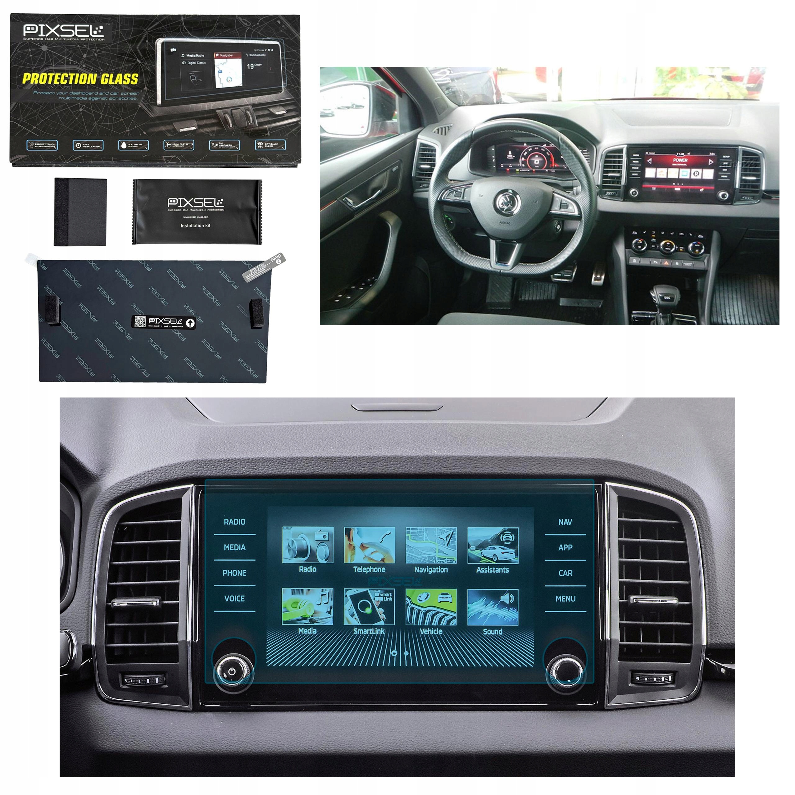 Antyodciskowe Matowe Szkło Ochronne Skoda KAROQ-11.2“ 2022-na monitor