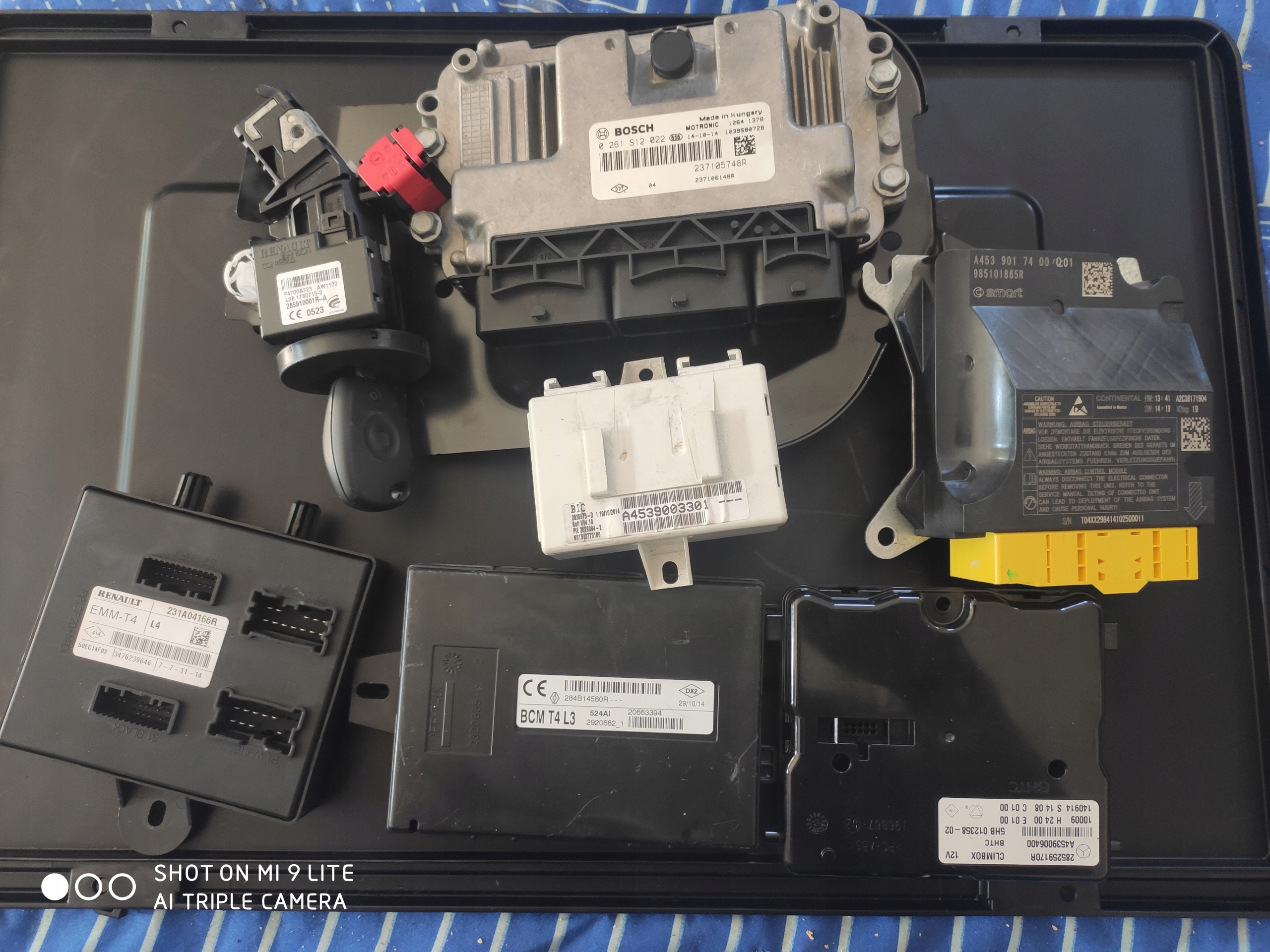 SMART FORTWO 453 BENZYNA ZESTAW STARTOWY KOMPLET