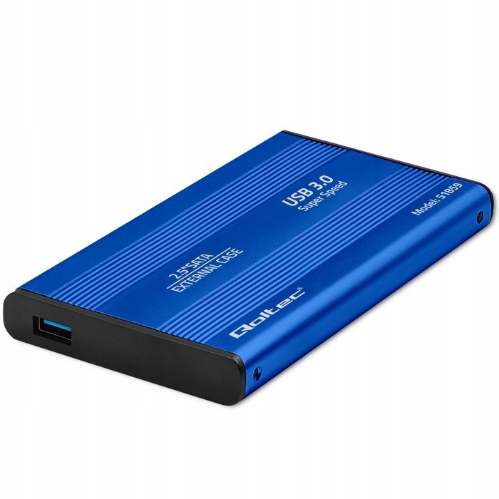 Qoltec Obudowa na dysk Hdd/ssd 2.5 cala SATA3 Usb 3.0 Niebieska
