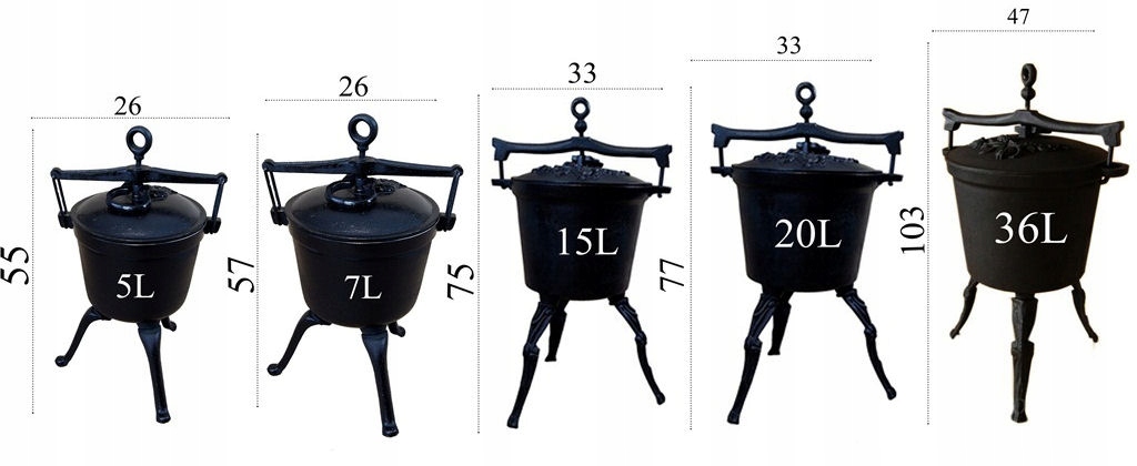 KOCIOŁEK MYŚLIWSKI 10L EMALIOWANY ŻELIWNY Promocja Kod producenta KOCIOLEK10L