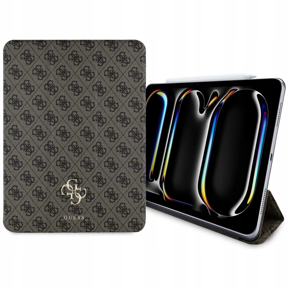 Puzdro Guess Magnetic 4G Big Logo pre iPad Pro 13" 2024 hnedé