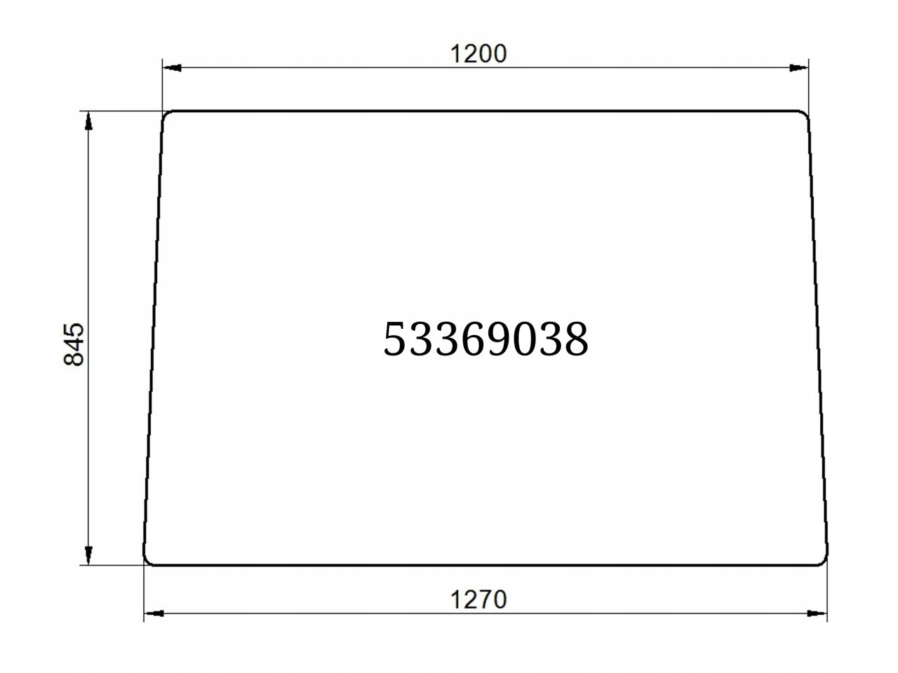 SZYBA PRZEDNIA ZETOR PROXIMA BEZBARWNA 53369038
