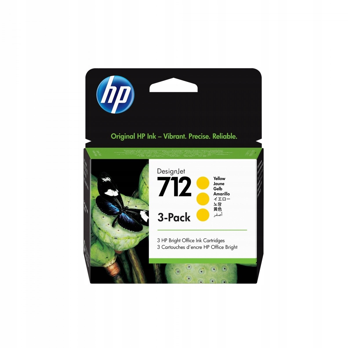 Hp Inc. Ink 712 3-Pack 29ml Yellow 3ED79A