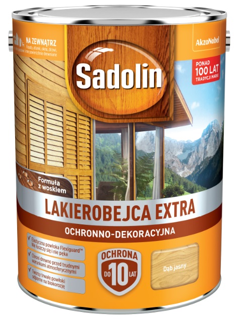 

Sadolin Extra- lakierobejca do drewna dąb jasny 5l