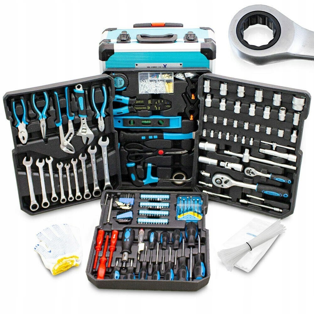 1200 ПРЕДМЕТОВ ИНСТРУМЕНТЫ ДЛЯ МАСТЕРСКОЙ С ЧЕМОДАНОМ