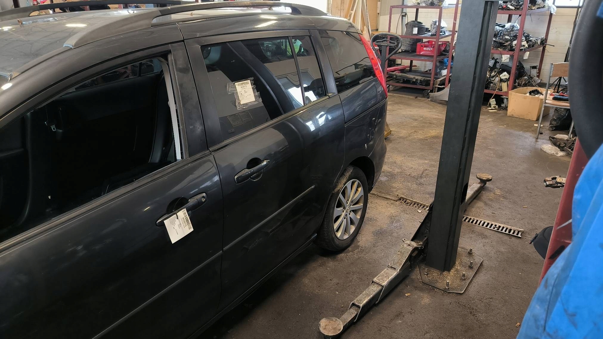 door left rear part silver MAZDA 5 and CR