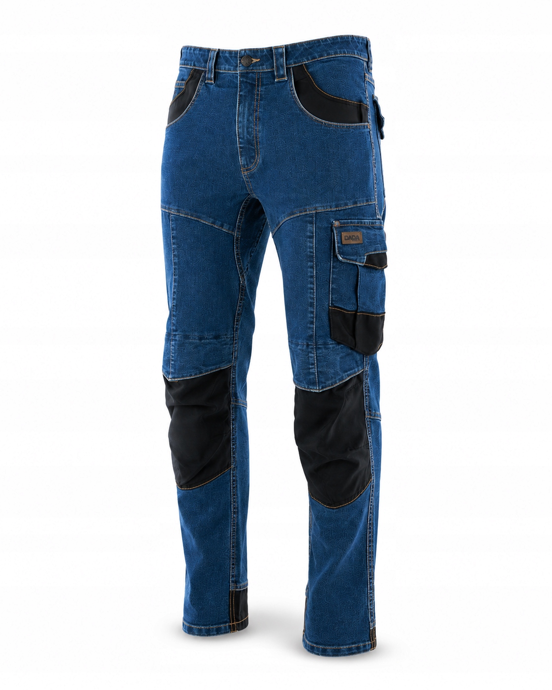 Spodnie robocze jeansy męskie Rodeo Elastyczne Stretch mocne do pasa R. 48