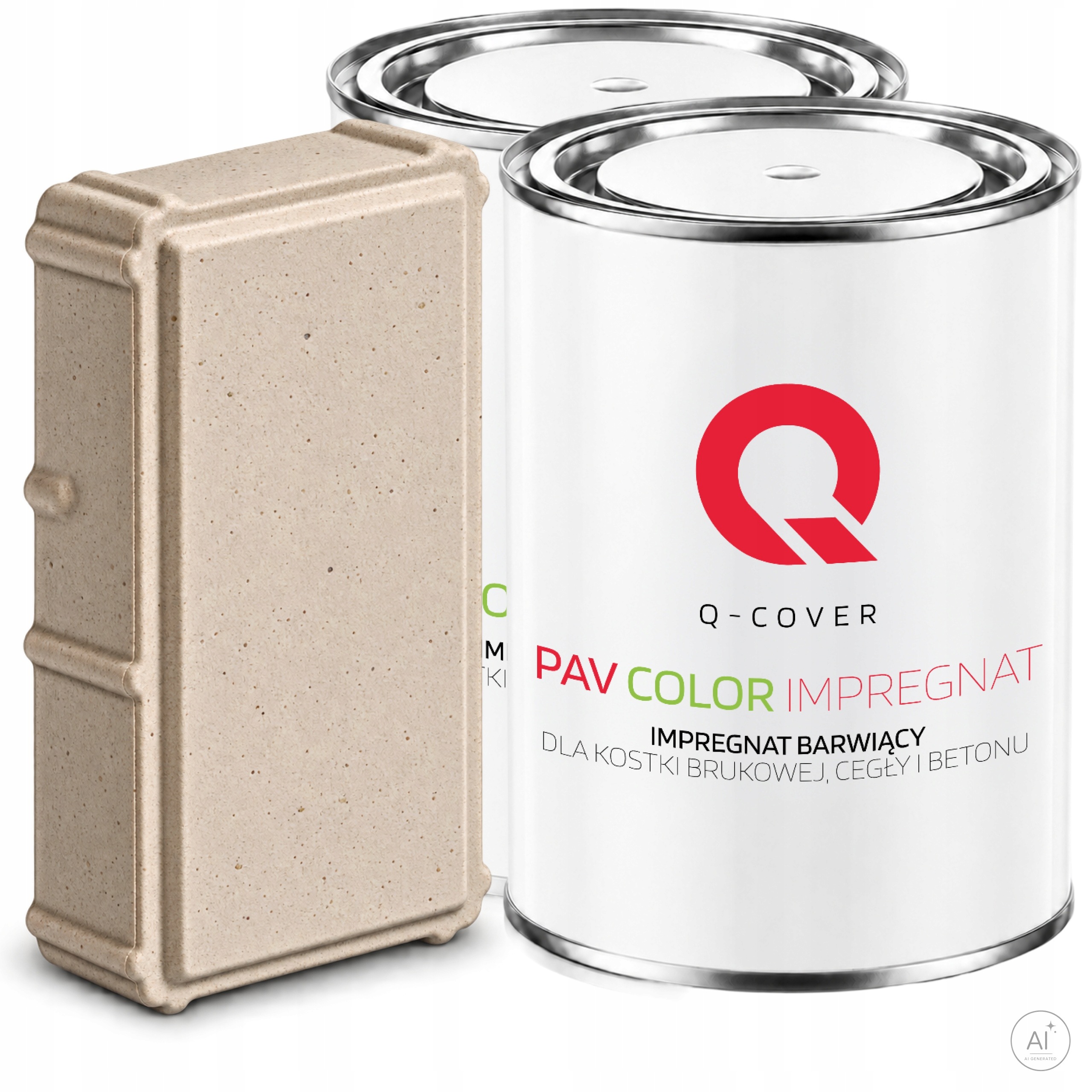 Vnější barvicí impregnát na kostky 2x1L Barva Béžovo krémová 1015