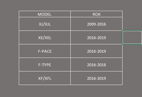 JAGUAR CARPLAY XE / XF / XJ / F-PACE / F-TYPE Radio brak informacji