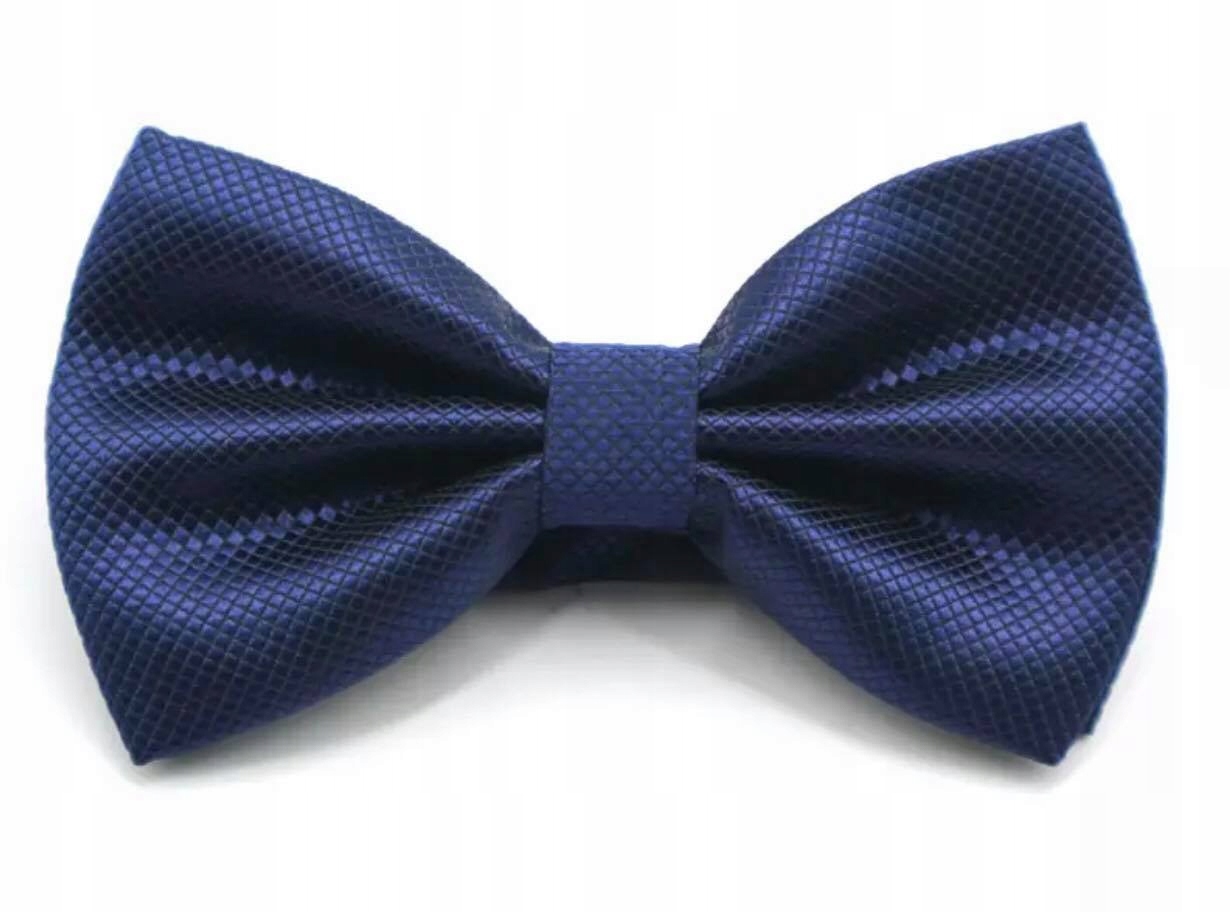 MUCHA MUSZKA MĘSKA GRANATOWA KLASYCZNA ELEGANCKA ŚLUB WESELE PRZYJĘCIE Marka inna