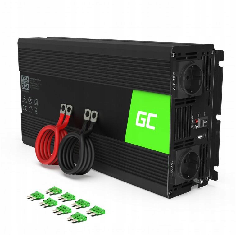 Konvertor Napätia Invertor Green Cell 24V 230V 1500W 3000W Čistá Sin