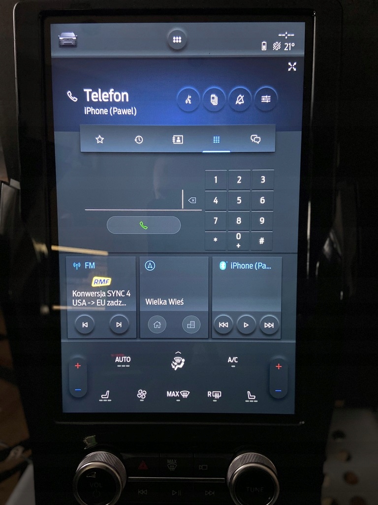 SYNC 4 Ford EDGE 2021 LINCOLN; Konwersja USA - EU Marka Inna