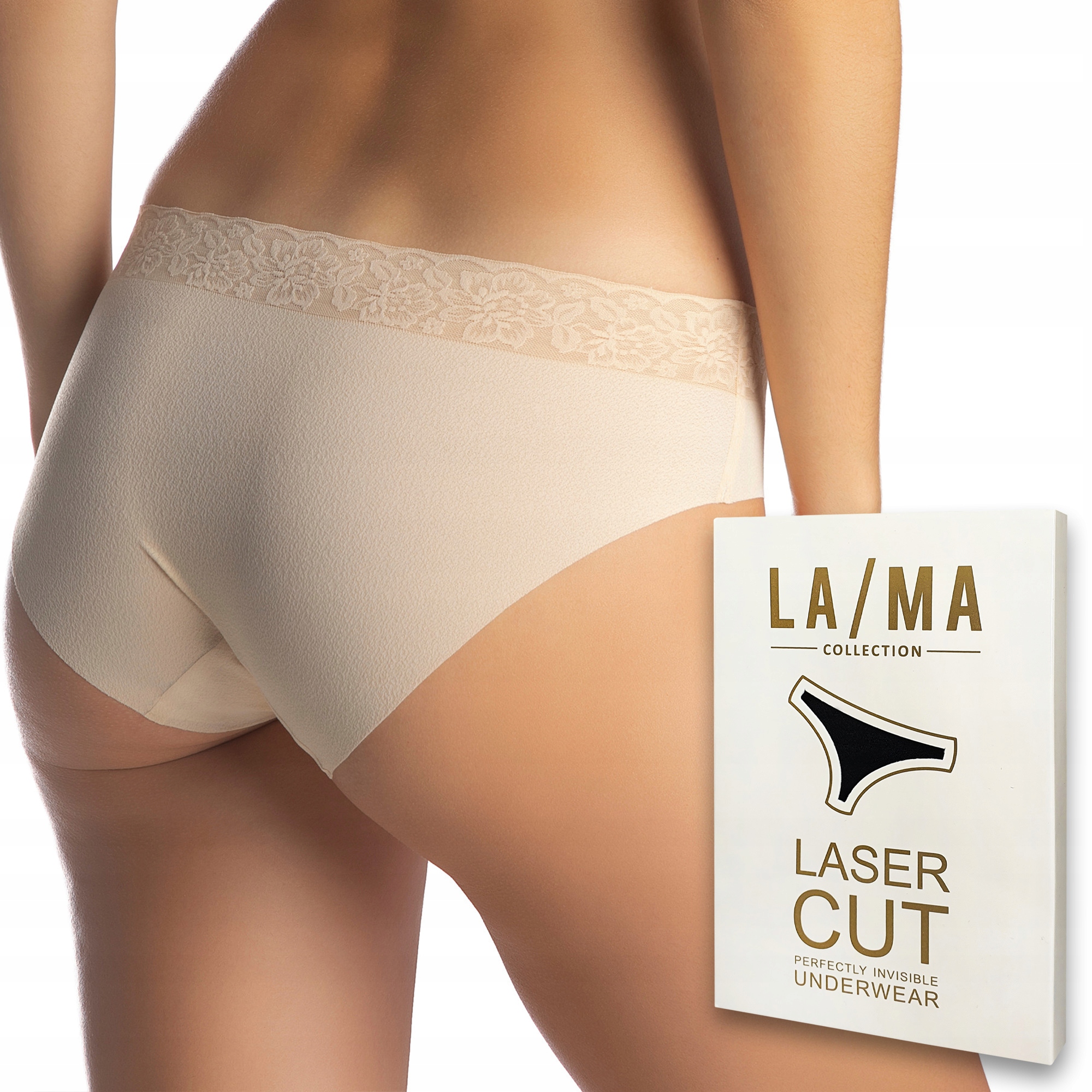 

Figi damskie koronka Lama Laser Cut 5000BI06 - M