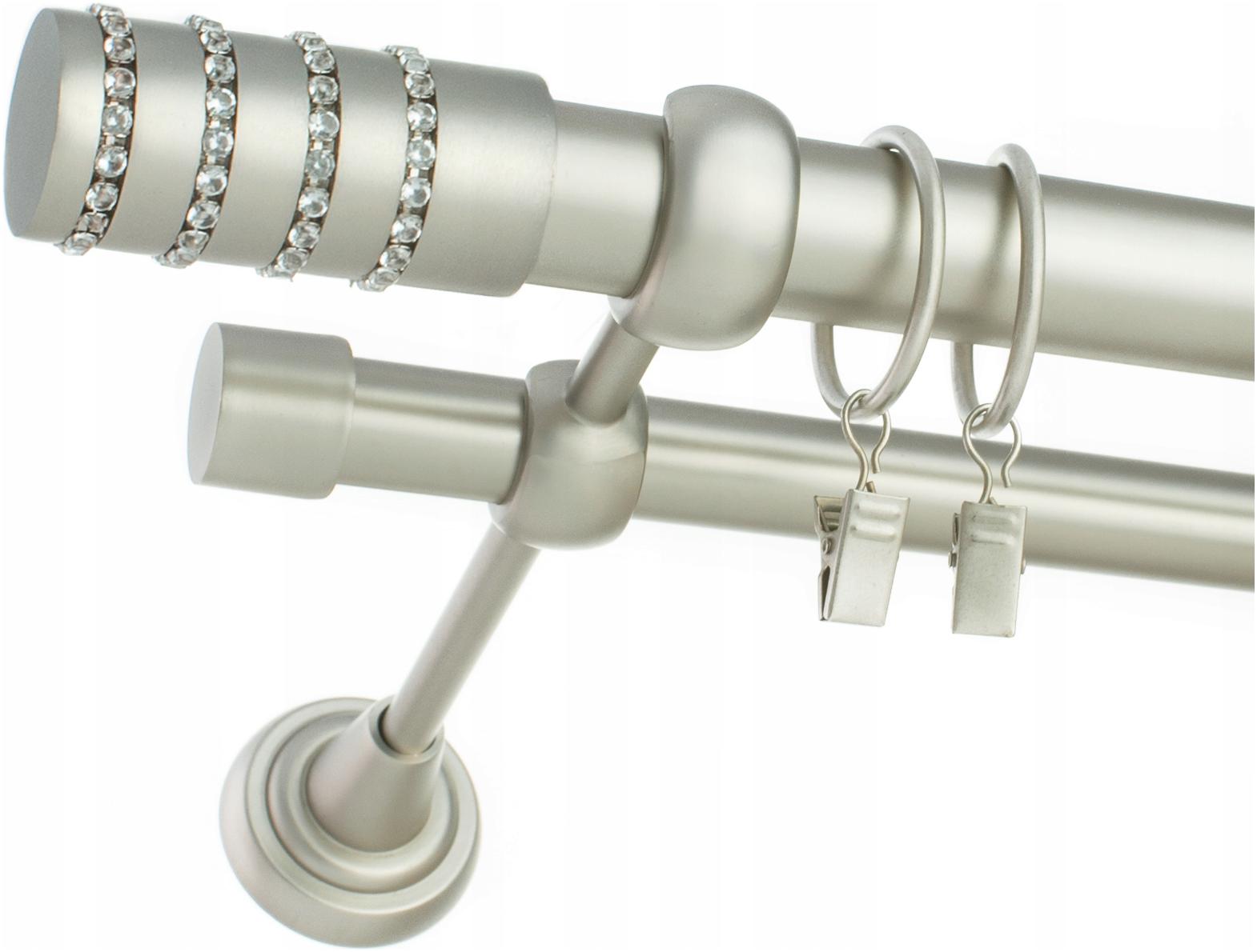 

Karnisz Nowoczesny Satyna Podwójny 25+19mm 600 cm