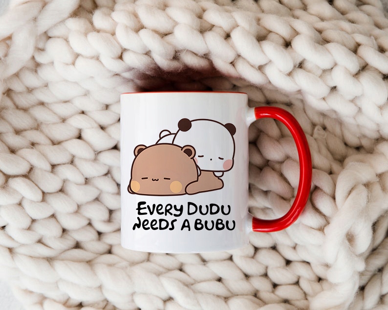 BÖGRE AJÁNDÉK MACIK BUBU LOVES DUDU ARANYOS MACI MINTA Anyag kerámia
