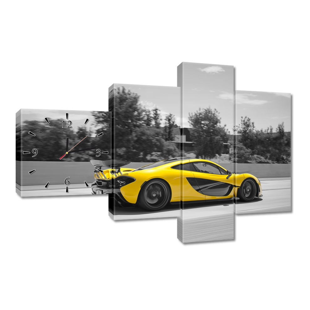 Nástěnné hodiny 100x70 Mercedes McLaren P1