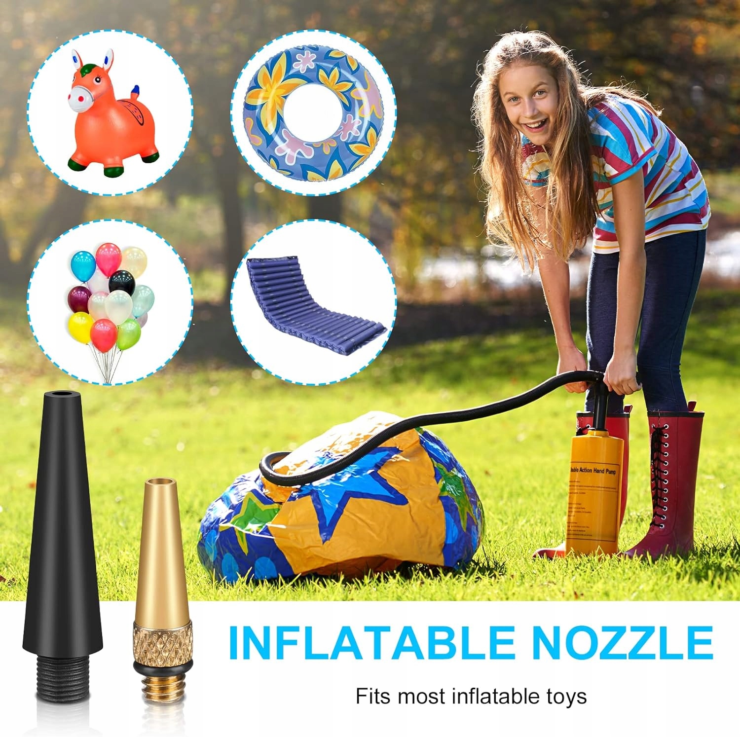 ZESTAW ADAPTERÓW KOŃCÓWEK DO POMPKI POMPOWANI Marka inna