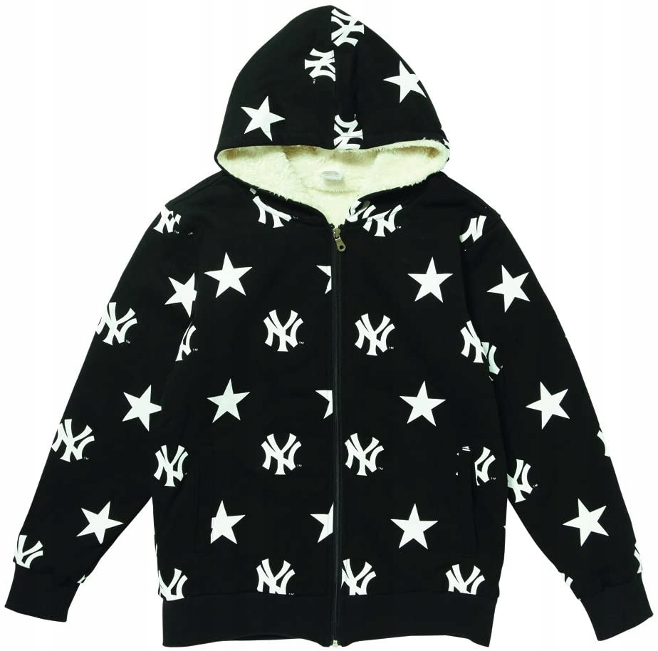 Černá mikina s medvídkem New York Yankees Majestic L