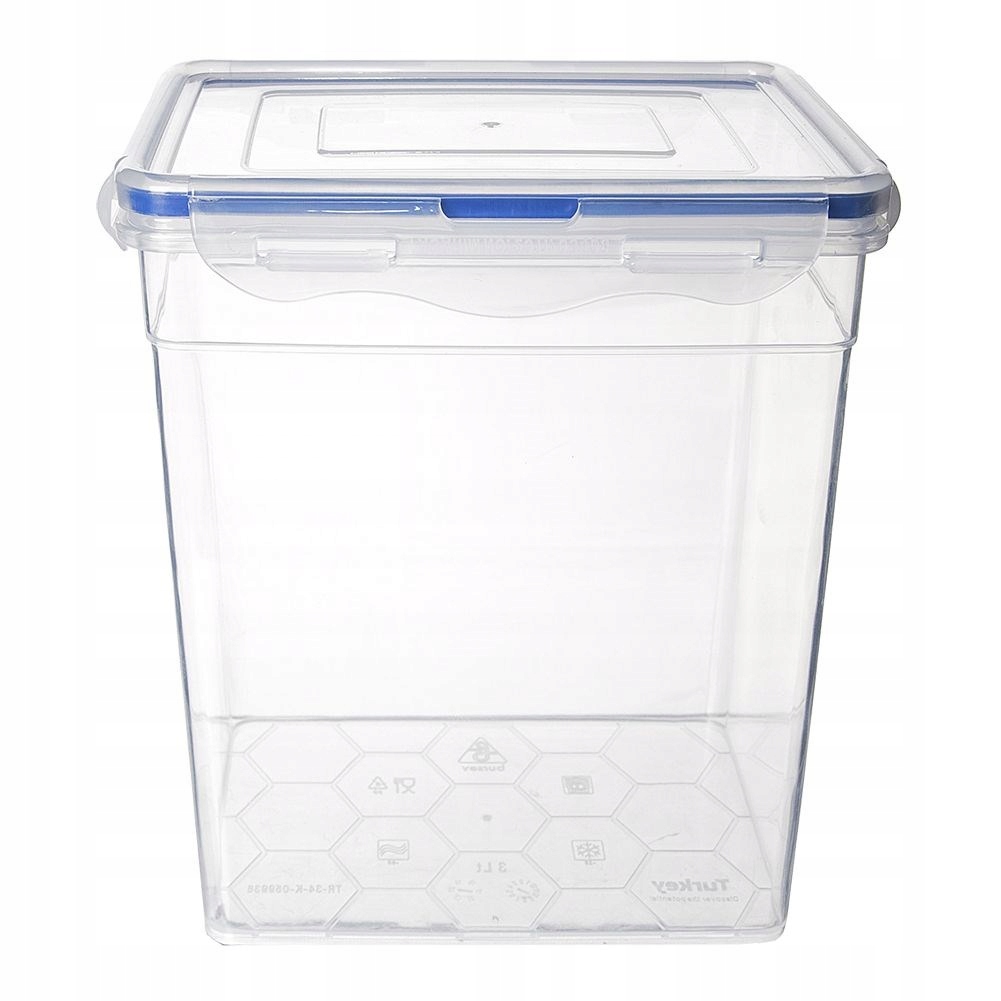 Pojemnik KUCHENNY na żywność produkty sypkie płatki z uszczelką wysoki 3L Marka Orion