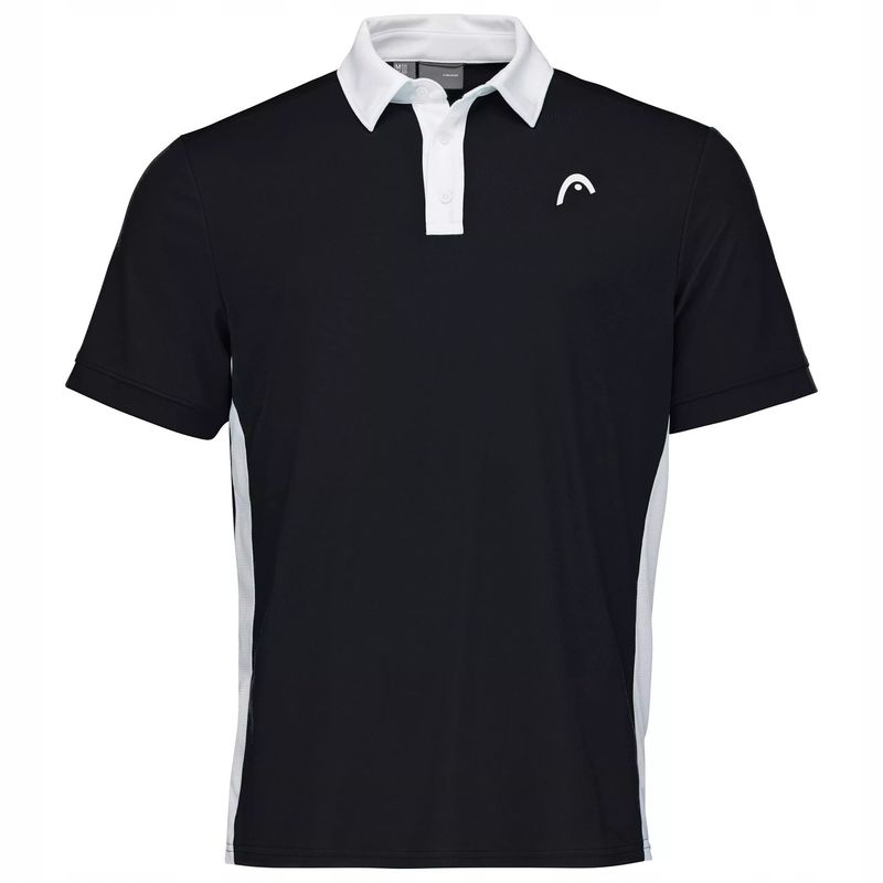 Pánská Tenisová Košile Head Slice Polo Shirt Men Black/white S