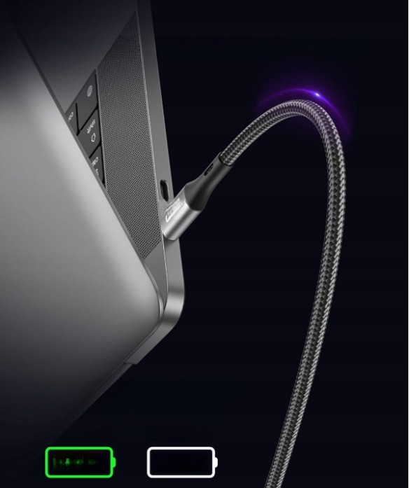KABEL SILKLAND USB-C PD3.1 QC4.0 240W 480MB/S OPLOT 2M SZARY Marka Inna