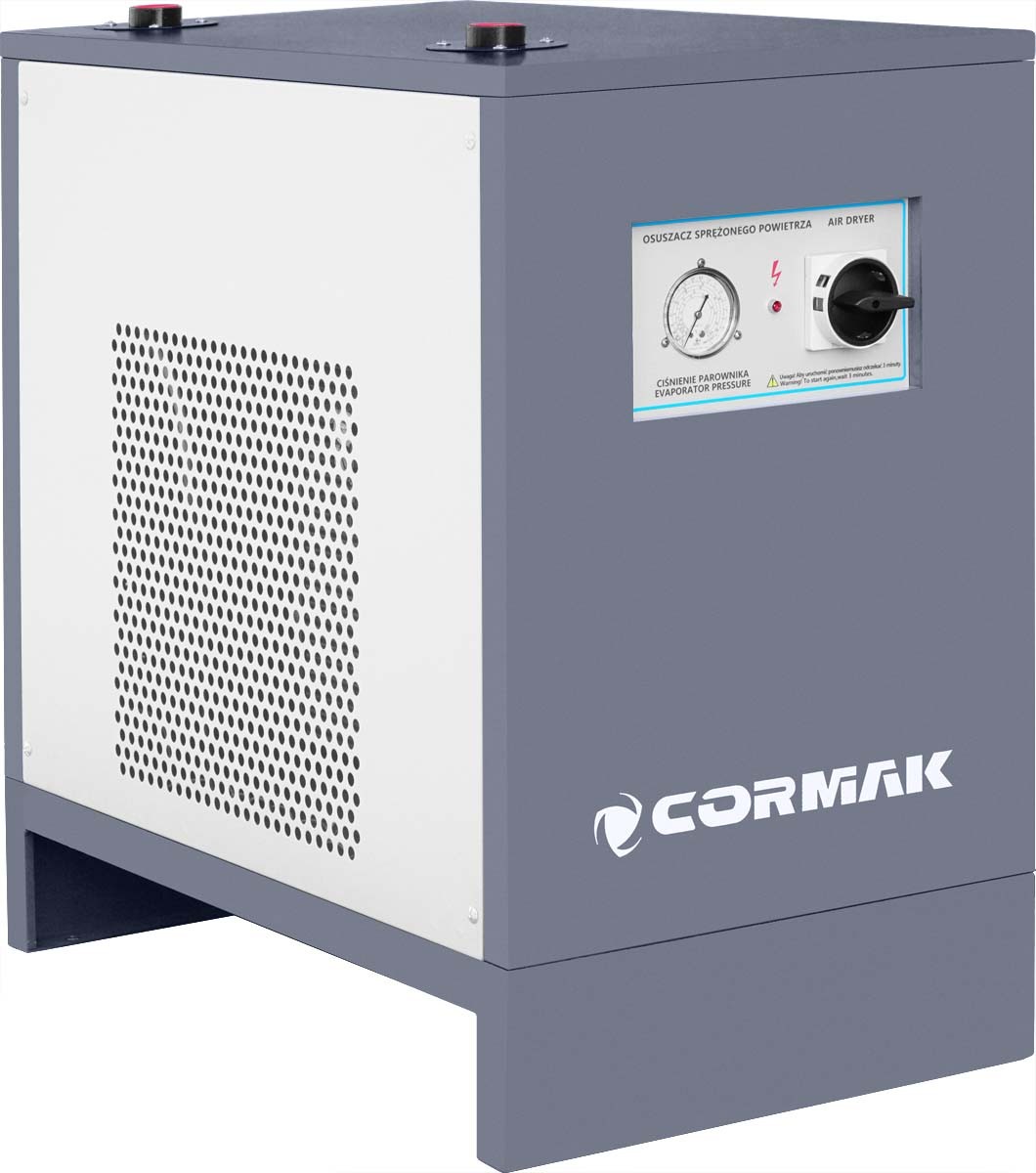 WYDAJNA SPRĘŻARKA ŚRUBOWA CORMAK LUFT 1000 + OSUSZACZ N10S + ZBIORNIK 270 Moc silnika 11 KM