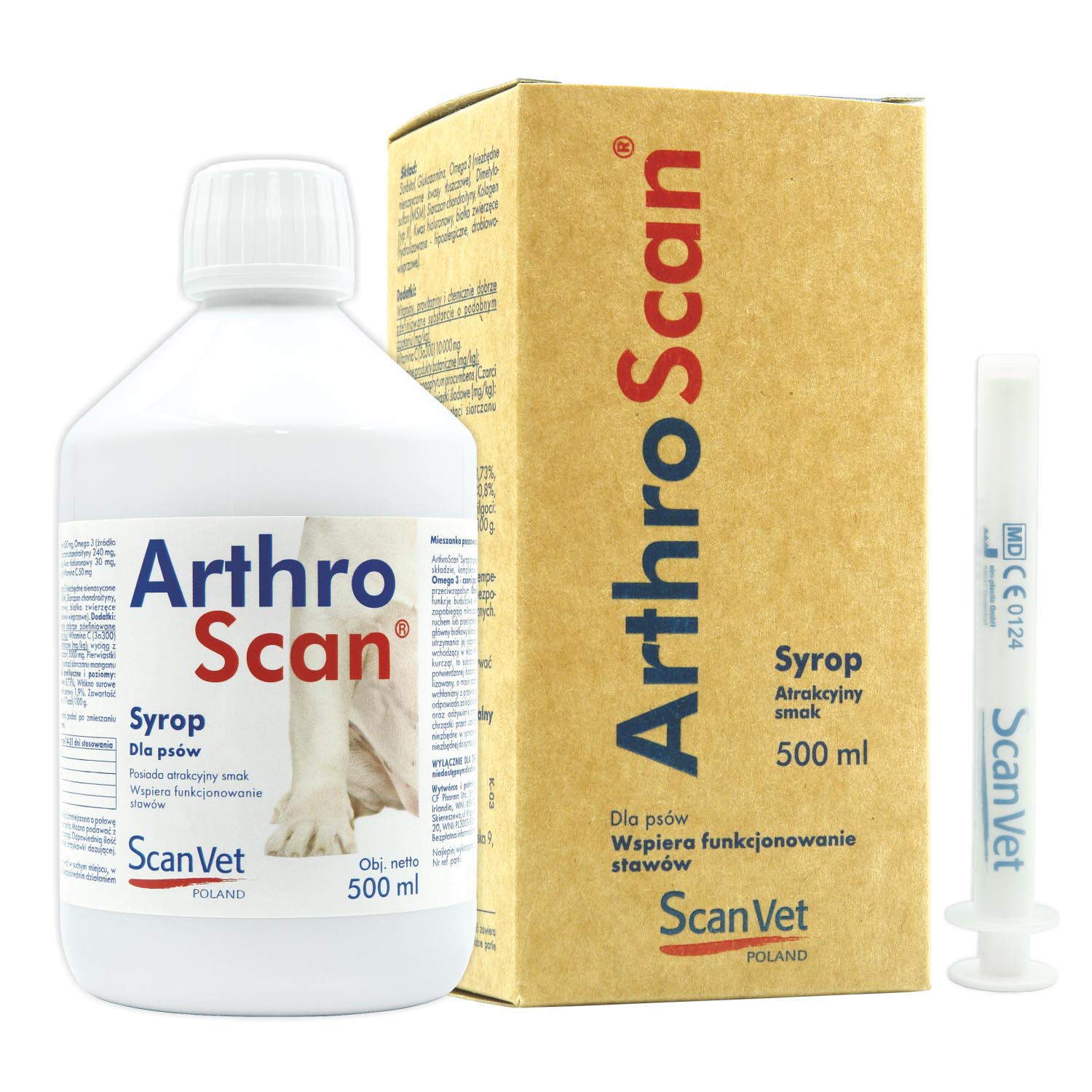 Syrop Scanvet ArthroScan 500ml Wsparcie dla Stawów Psów