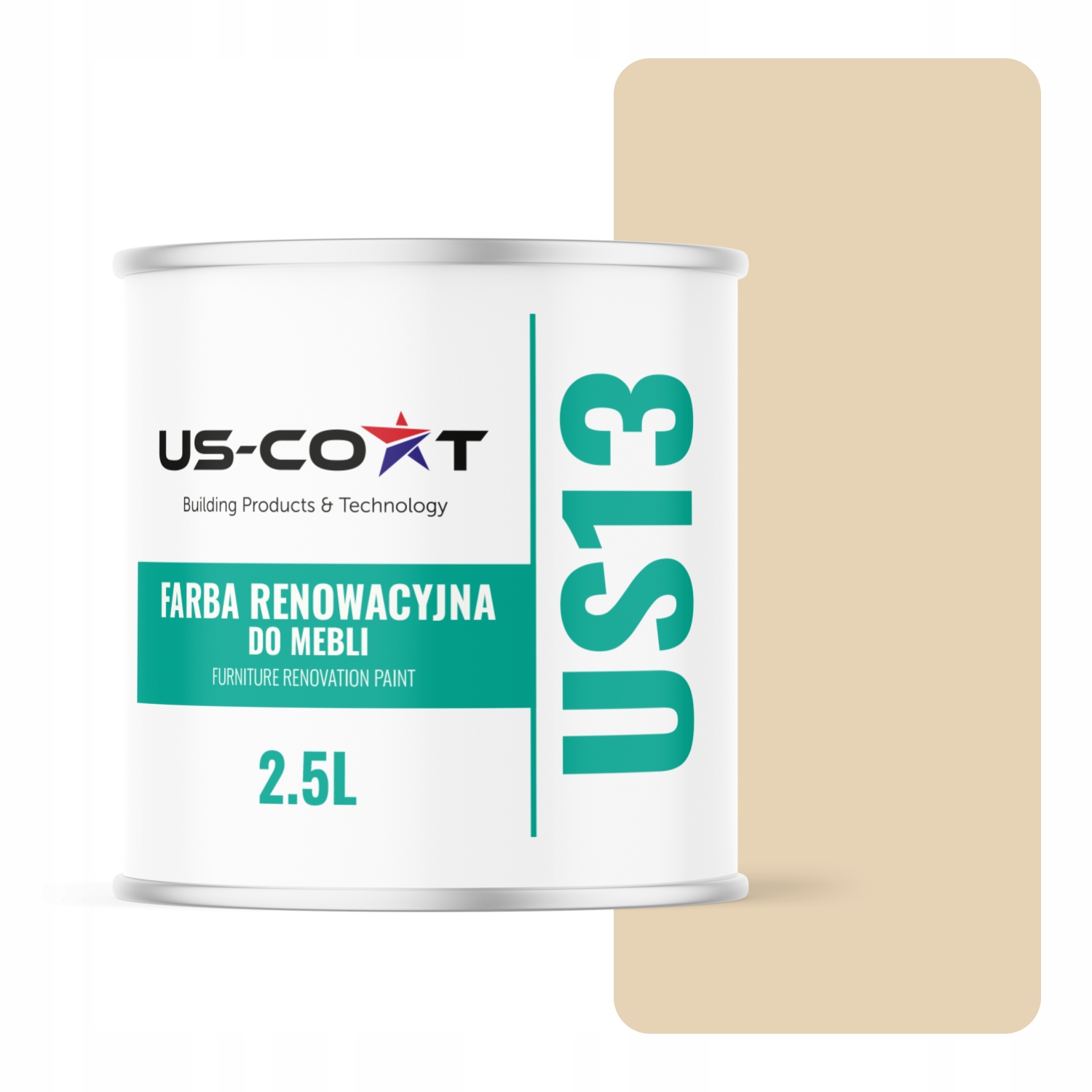 Farba Na Kuchynský Nábytok Predná Časť Krémová Béžová Ral 1015 Polomatná 2,5 L