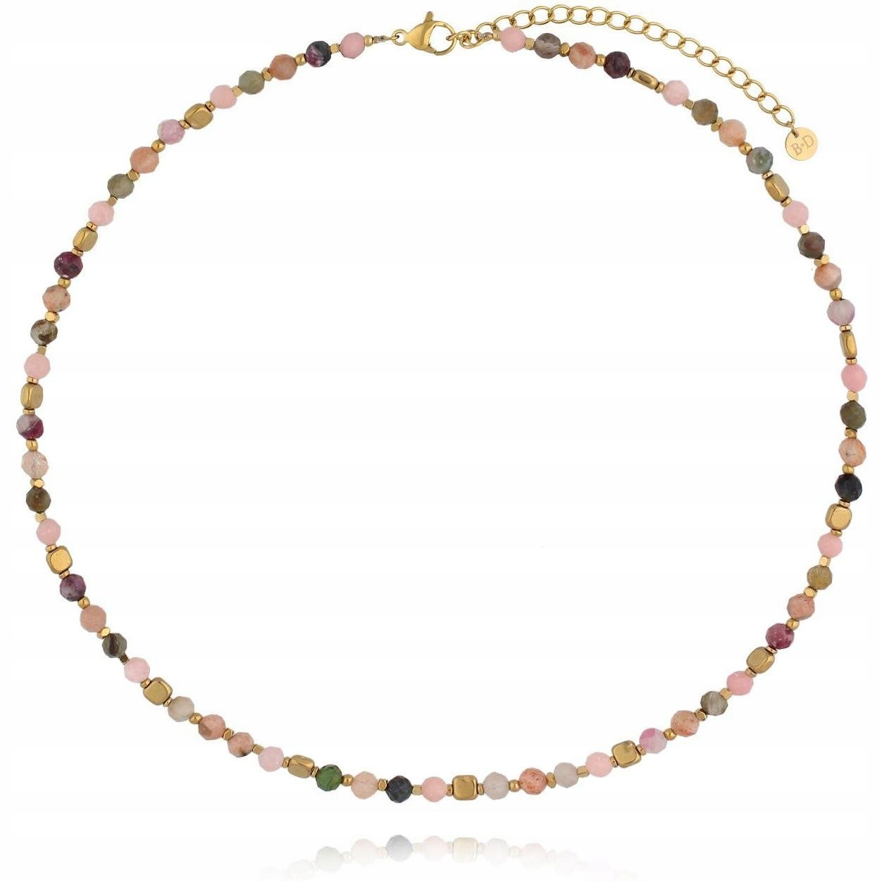 Náhrdelník By Dziubeka zlatý opál 45 cm