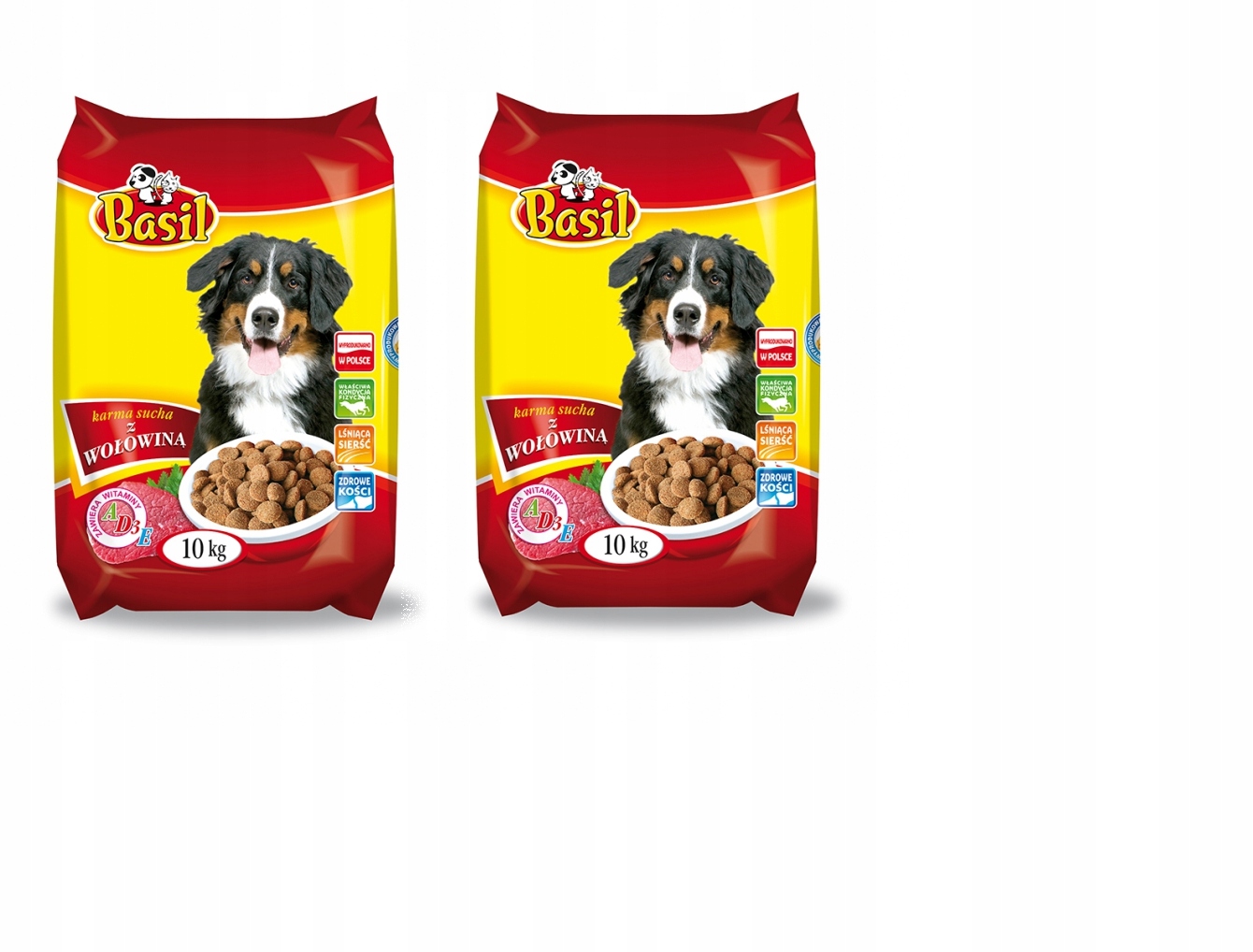 Levně Krmivo pro psy s hovězím masem Basil Dry 2 x 10 kg