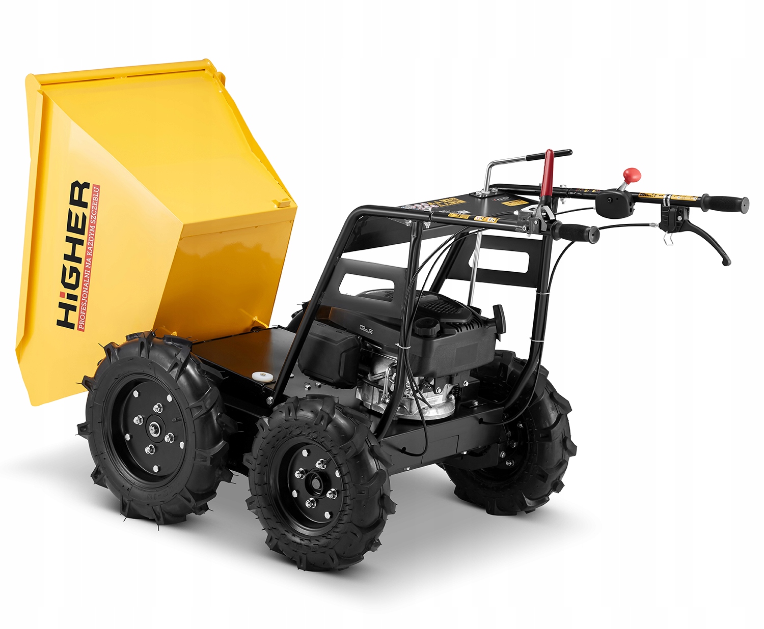 Taczka spalinowa wozidło spalinowe wózek transportowy z napędem 4x4 4,0KM — 17