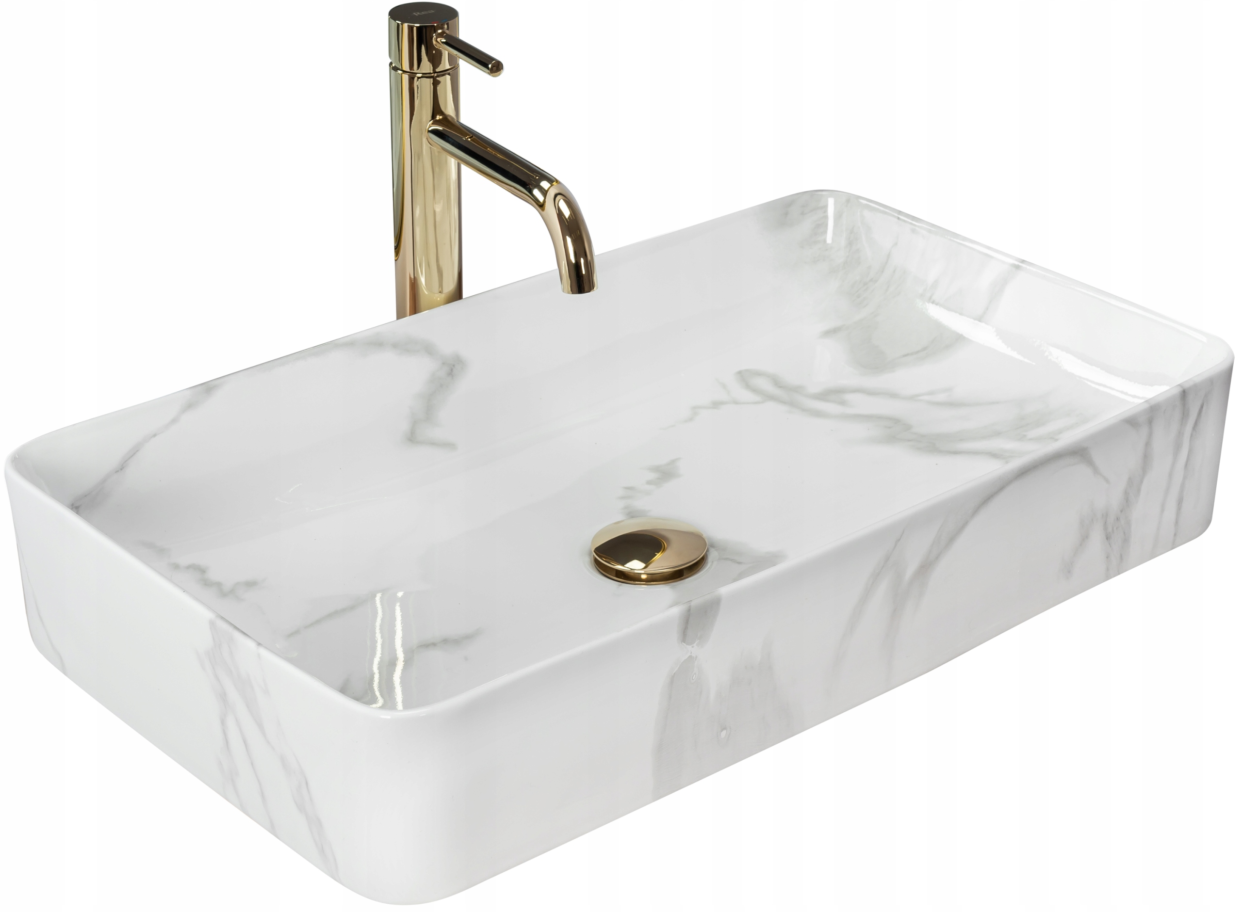 

Umywalka Ceramiczna Nablatowa Denis Shinny Marmo