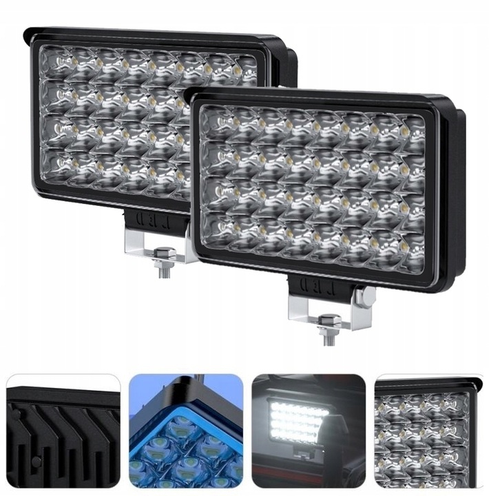 

Lampa Robocza 96W 12V 24V Światło Długie Krótkie
