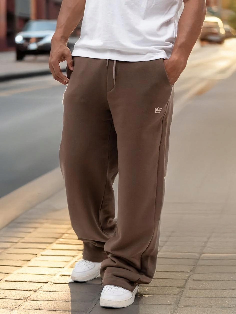 Dresové Kalhoty Jigga Wear Baggy Simple Brown vel. XL