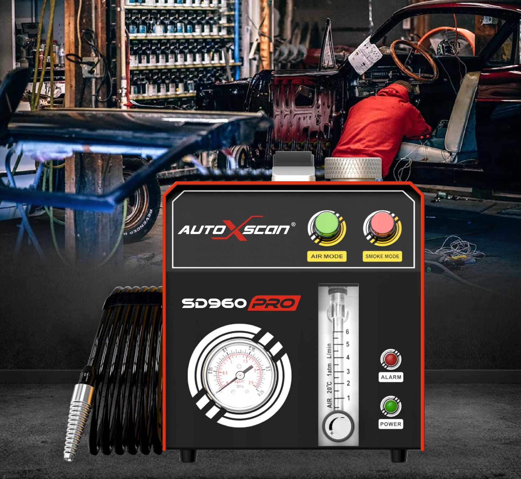 TESTER SZCZELNOŚCI AUTOXSCAN SD 960 PRO zadymiarka Marka AutoXscan