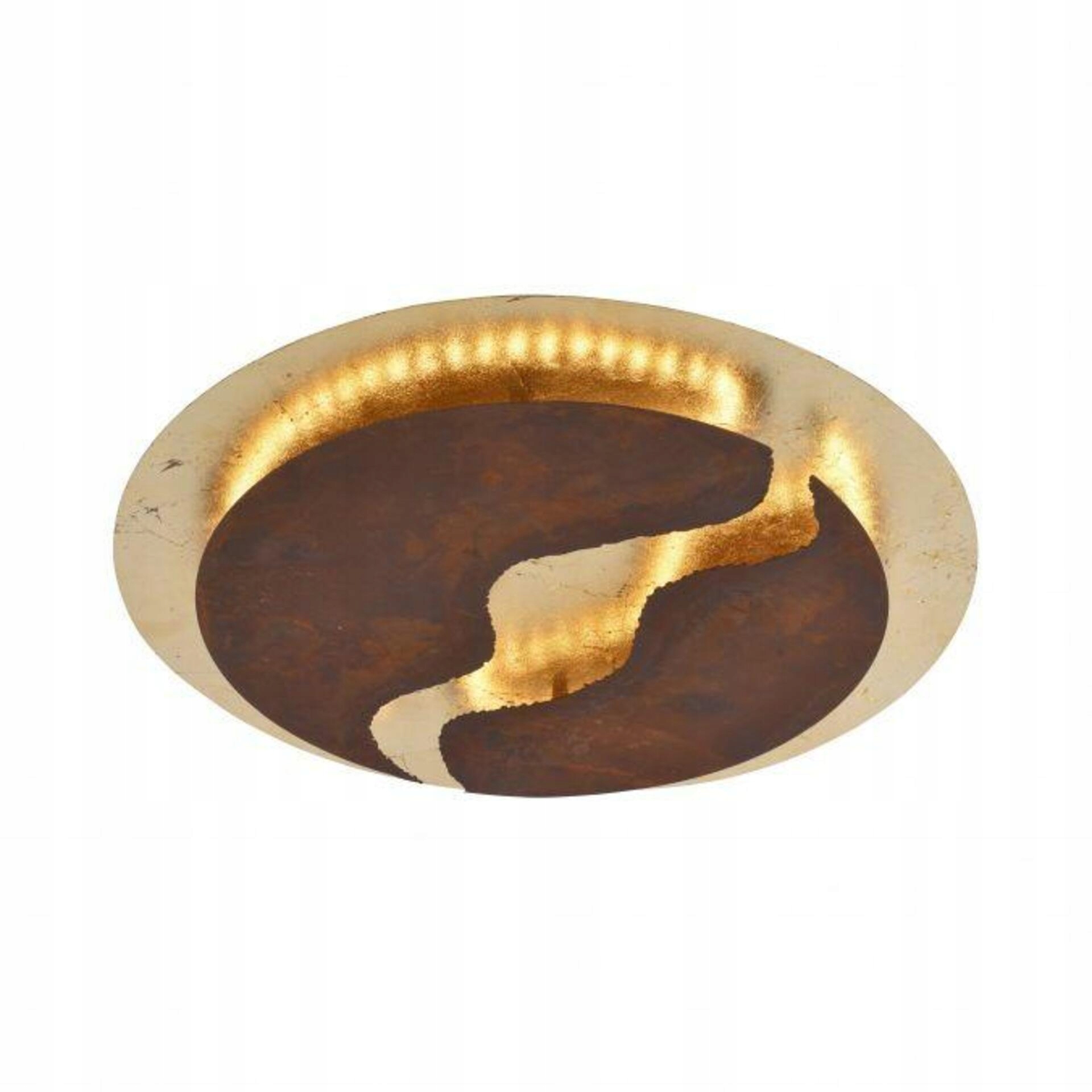 Paul Neuhaus Led stropné svietidlo 50 cm, zlato hrdza, SimplyDim, 3000K