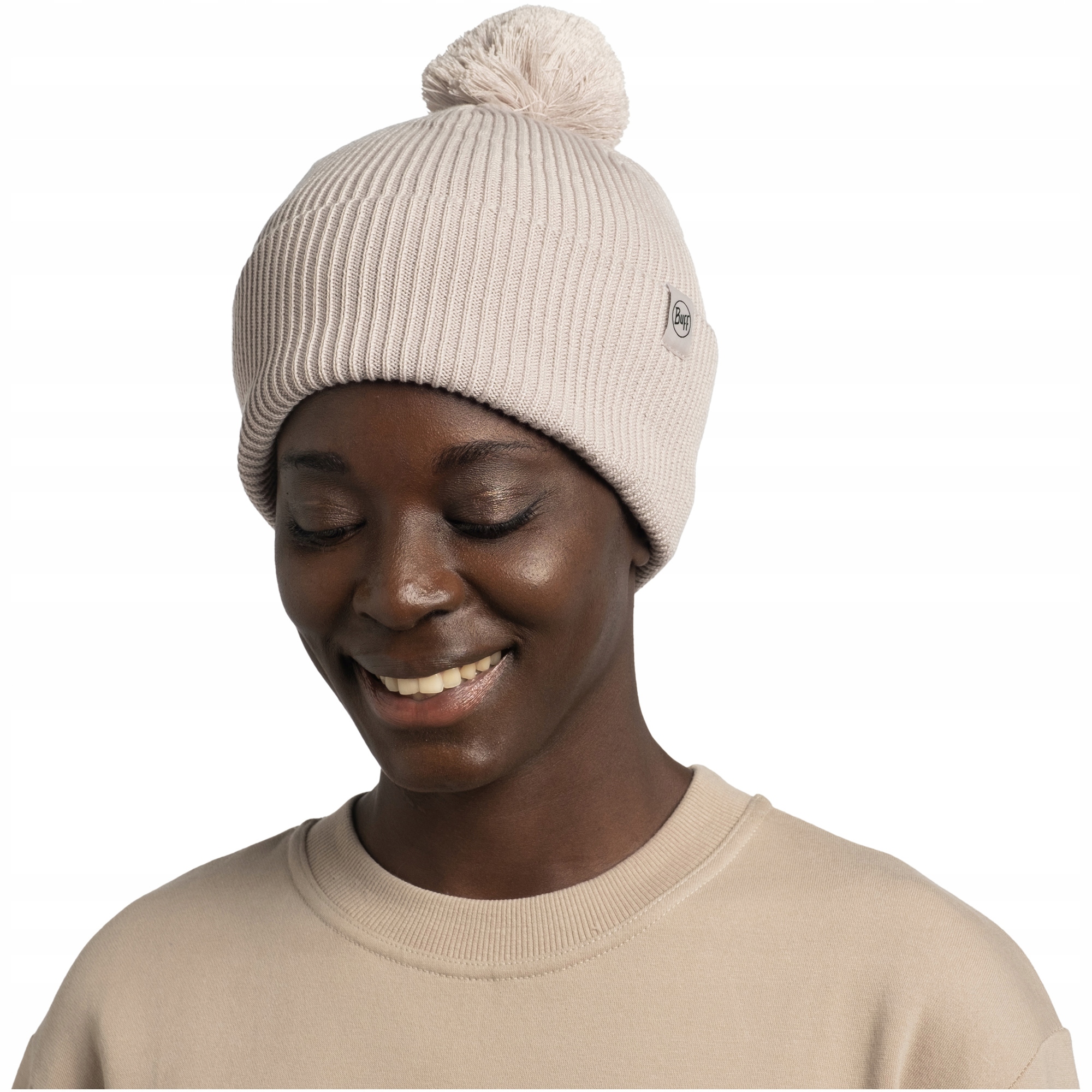 Čepice Buff Knitted Beanie Renvi Birch Gray