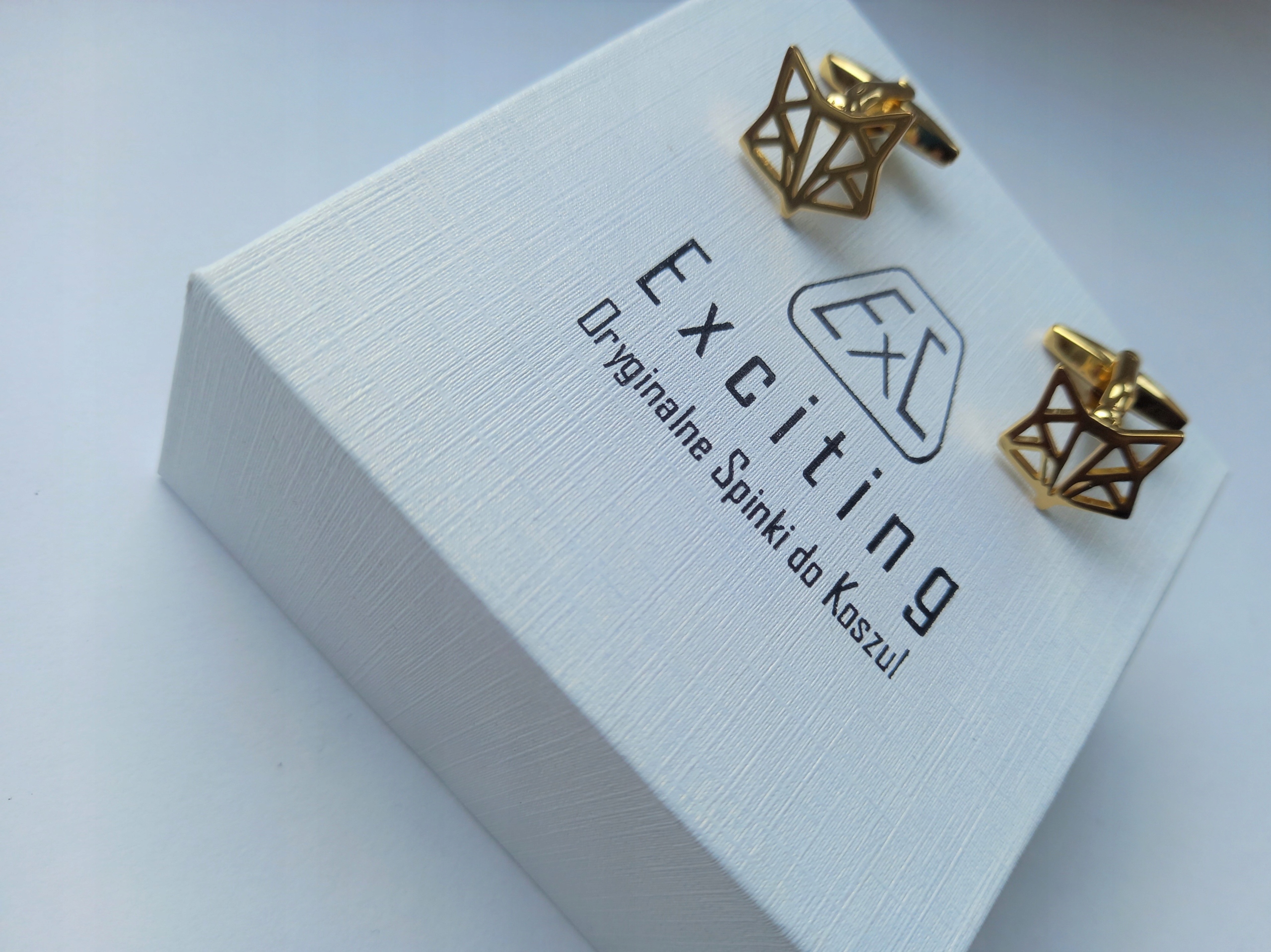 Manžetové knoflíčky pozlacené Exc Liška Fox Liška