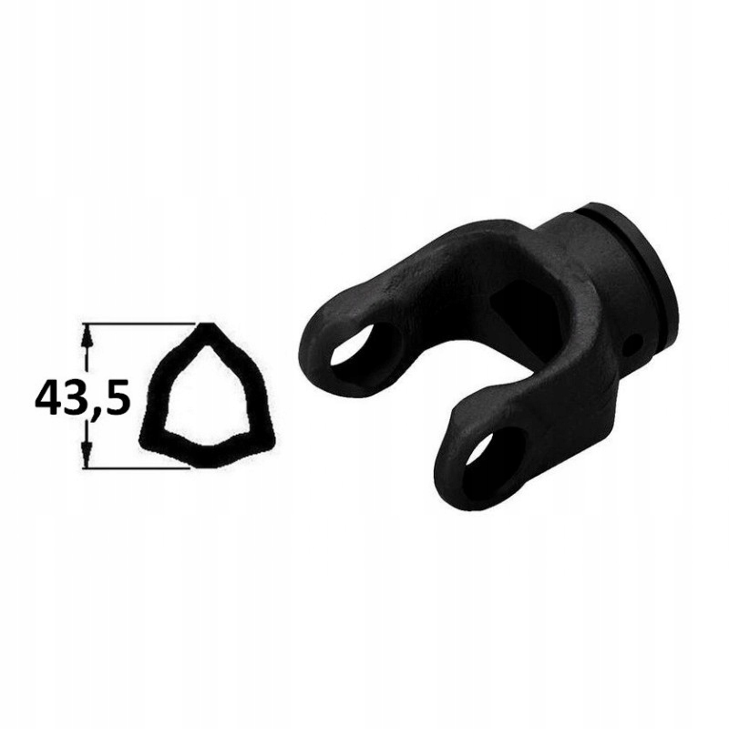 Profilová vidlice pro trojúhelníkovou trubku 43,5 (01315) 85007