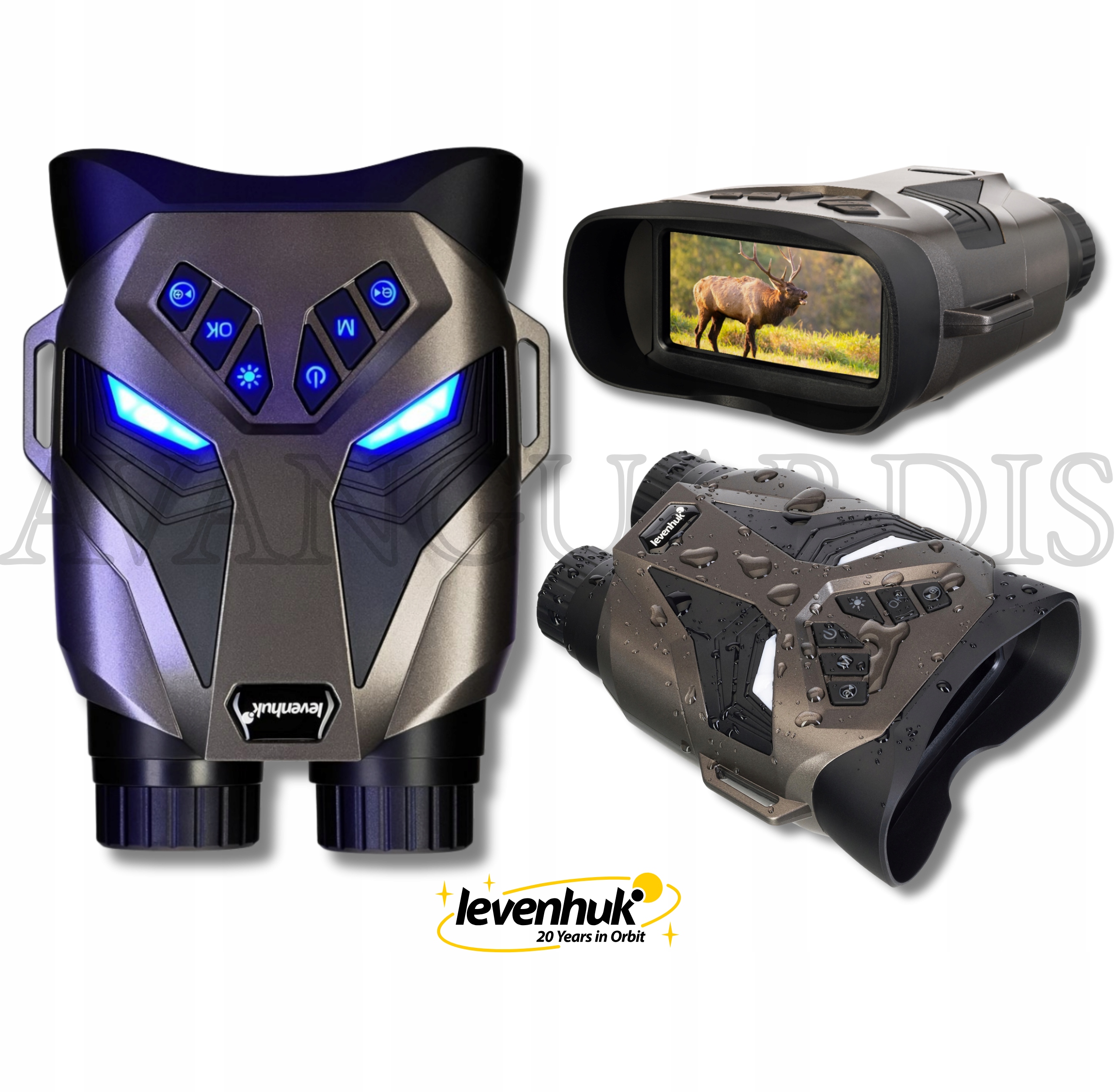 Dalekohled pro noční vidění, infračervené noční vidění Ir 300 m Levenhuk Halo 30XN