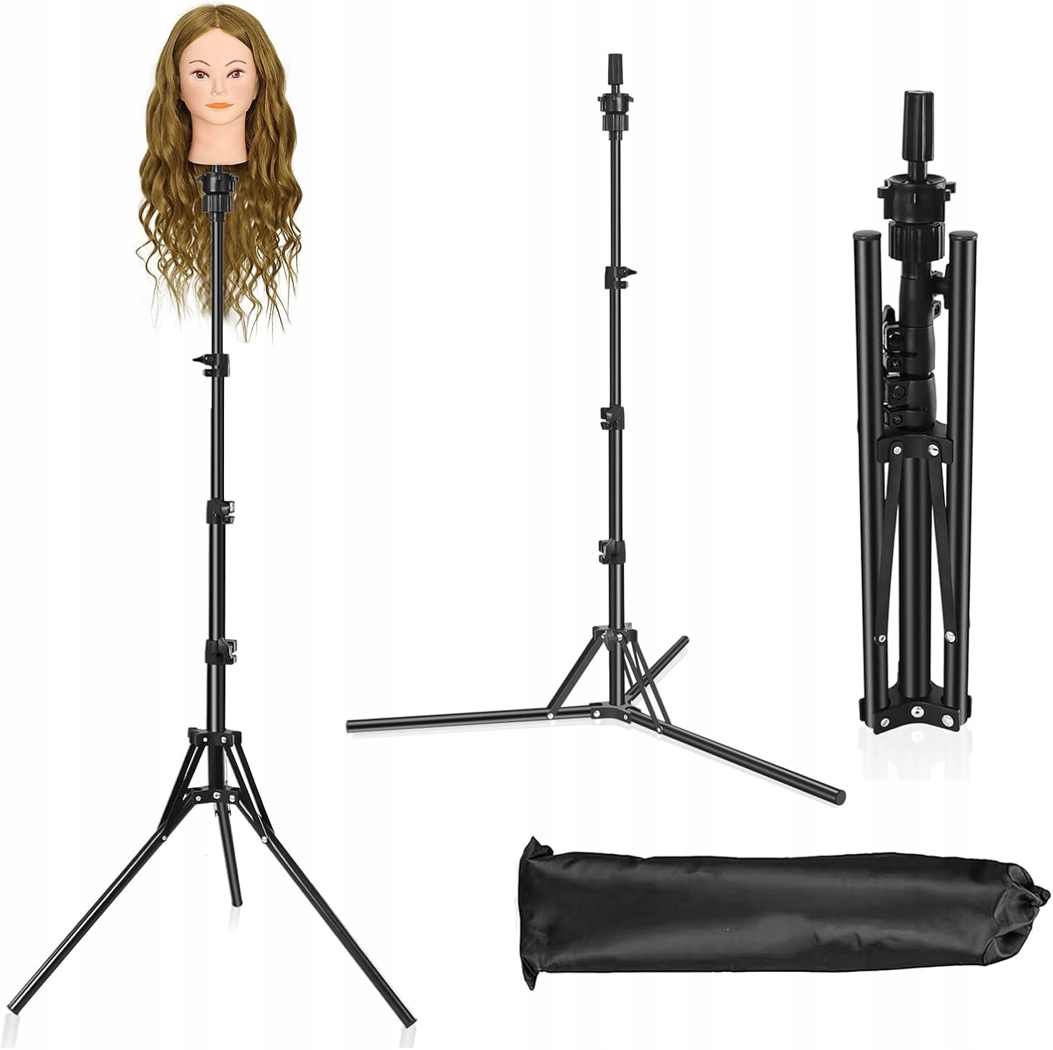 Stabilní trojnožkový stojan na figurínu, nastavitelný, 50 až 160 cm, do obývacího pokoje