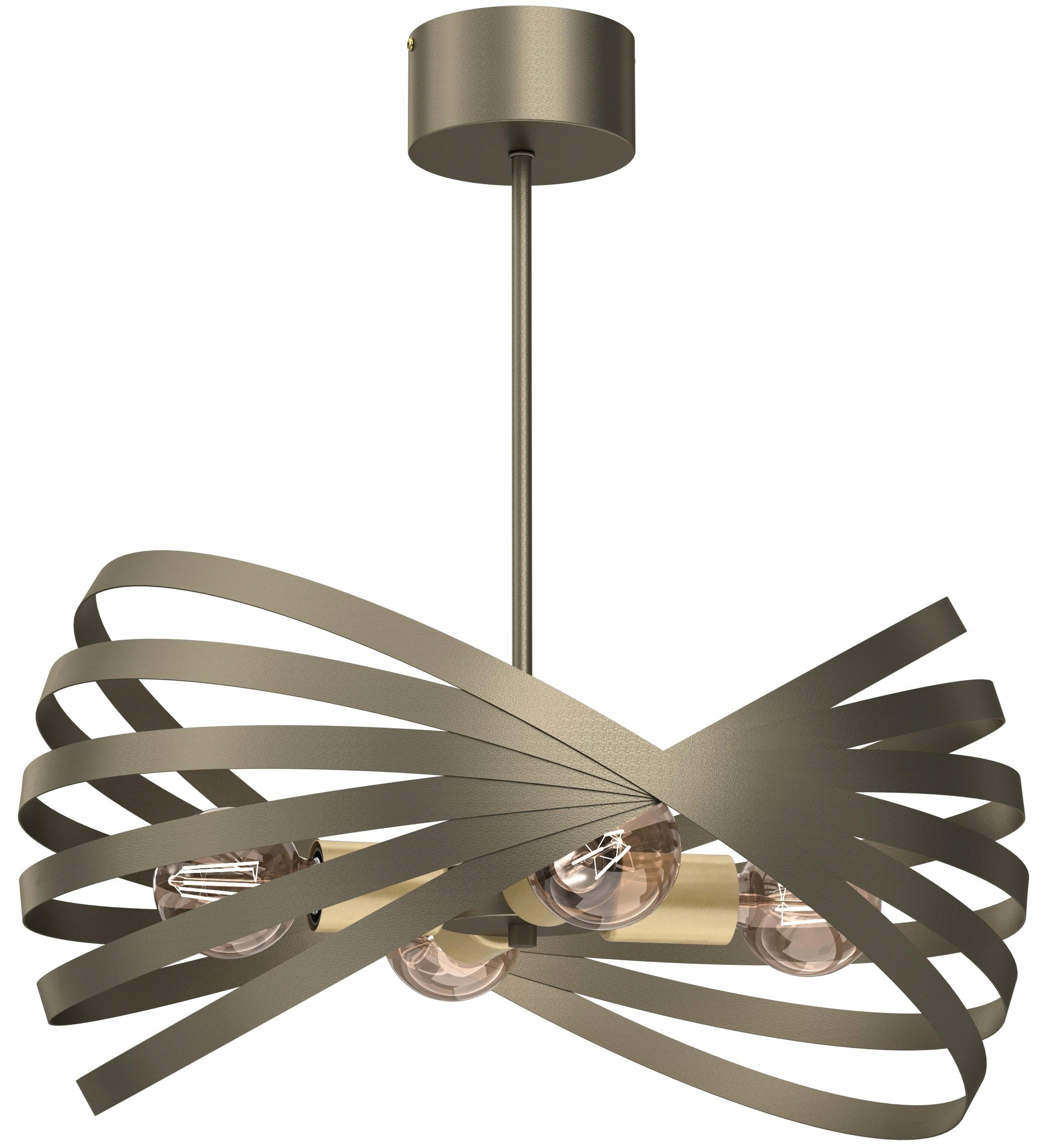 Lustr Sparkle Zlatý Šedý 4xE14 W, luxusní ozdoba do moderního obývacího pokoje