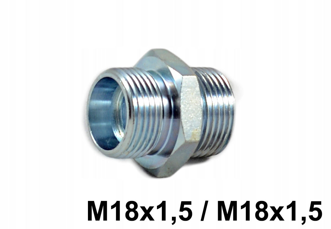 NYPEL ZŁĄCZKA HYDRAULICZNA BB M18x1,5 / M18x1,5
