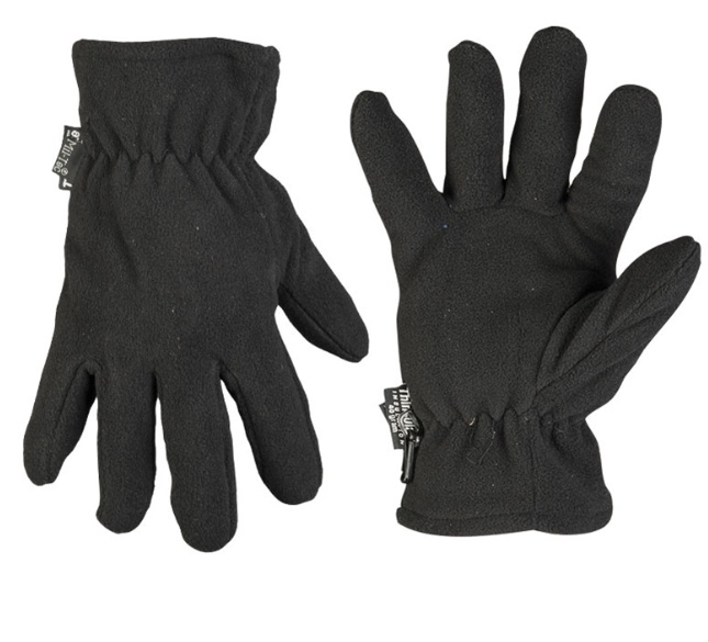 Mil-Tec Rękawice Fleece Thinsulate Czarne